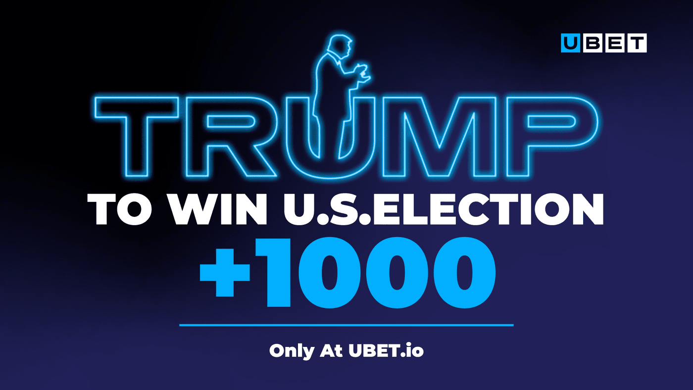 UBET.io is Offering 10-1 Odds on Trump for the 2024 Presidential Election!